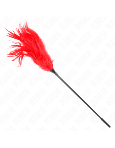 KINK PLUMAS MALTIPLES PARA COSQUILLAS ROJO 45 CM
