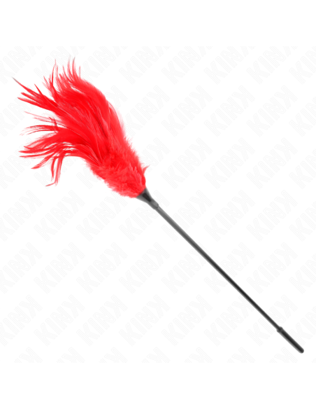 KINK PLUMAS MALTIPLES PARA COSQUILLAS ROJO 45 CM