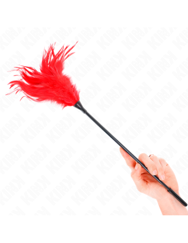 KINK PLUMAS MALTIPLES PARA COSQUILLAS ROJO 45 CM