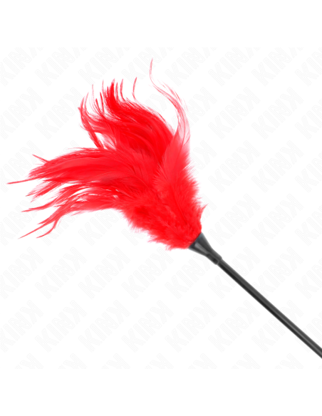 KINK PLUMAS MALTIPLES PARA COSQUILLAS ROJO 45 CM