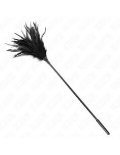 KINK PLUMAS MALTIPLES PARA COSQUILLAS NEGRO 45 CM