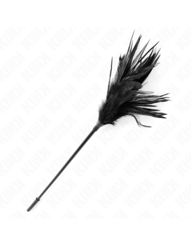 KINK PLUMAS MALTIPLES PARA COSQUILLAS NEGRO 45 CM