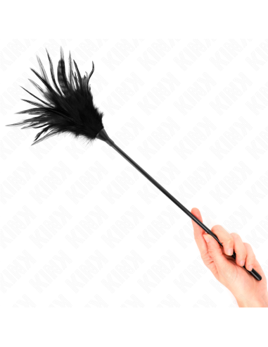 KINK PLUMAS MALTIPLES PARA COSQUILLAS NEGRO 45 CM