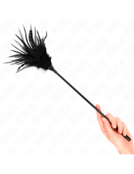 KINK PLUMAS MALTIPLES PARA COSQUILLAS NEGRO 45 CM