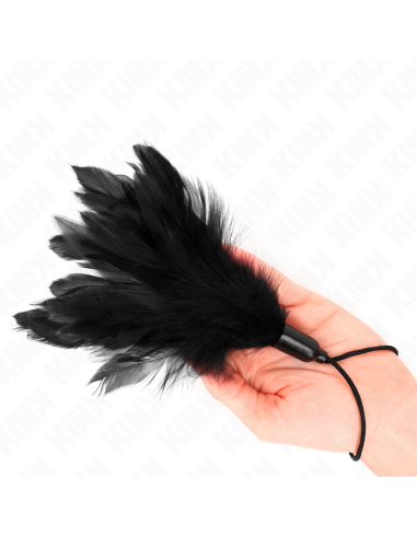 KINK PLUMAS PARA COSQUILLAS CON MANGO DE CUERDA BASE DE PLASTICO 15 CM