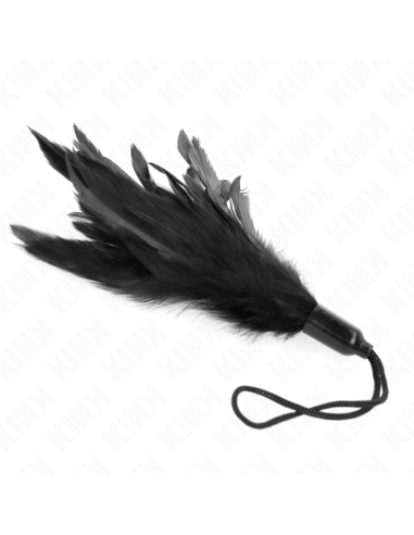 KINK PLUMAS PARA COSQUILLAS CON MANGO DE CUERDA BASE DE PLASTICO 15 CM