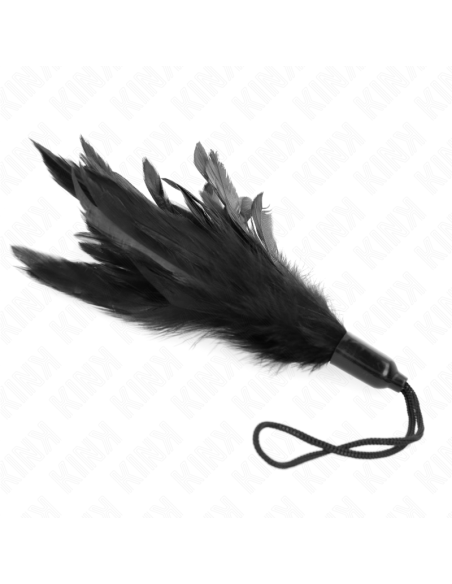 KINK PLUMAS PARA COSQUILLAS CON MANGO DE CUERDA BASE DE PLASTICO 15 CM