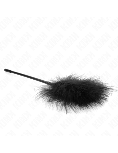 KINK PLUMAS PARA COSQUILLAS NEGRO USADO PARA EL KIT BONDAGE 27 CM
