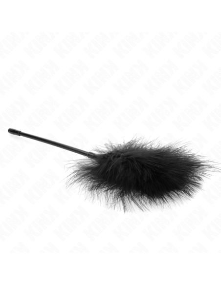 KINK PLUMAS PARA COSQUILLAS NEGRO USADO PARA EL KIT BONDAGE 27 CM