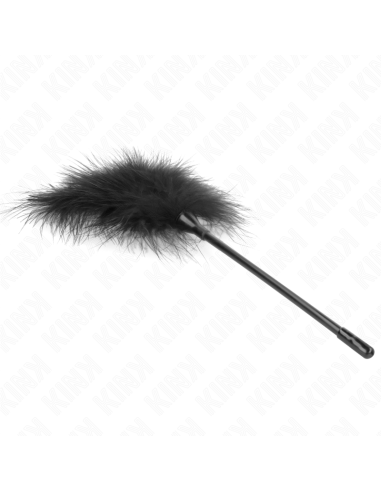 KINK PLUMAS PARA COSQUILLAS NEGRO USADO PARA EL KIT BONDAGE 27 CM