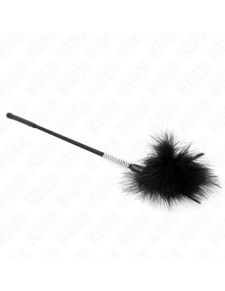 KINK PLUMAS PARA COSQUILLAS CON MANGO DE DIAMANTES DE IMITACIAN 50 CM