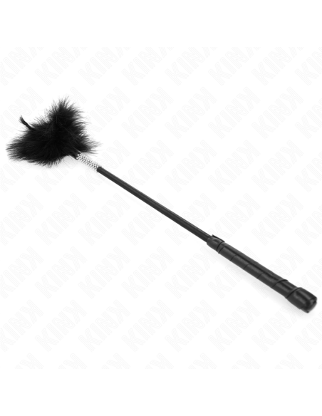 KINK PLUMAS PARA COSQUILLAS CON MANGO DE DIAMANTES DE IMITACIAN 50 CM