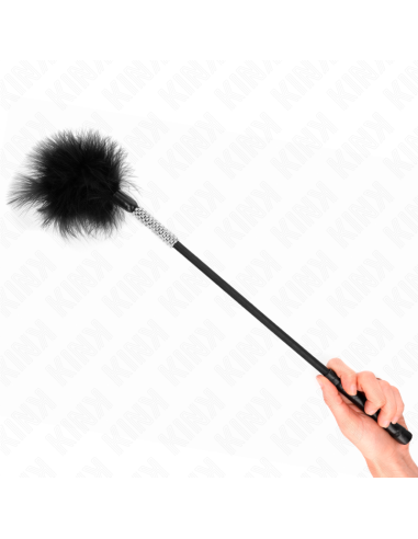 KINK PLUMAS PARA COSQUILLAS CON MANGO DE DIAMANTES DE IMITACIAN 50 CM