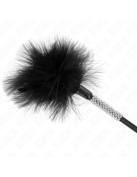 KINK PLUMAS PARA COSQUILLAS CON MANGO DE DIAMANTES DE IMITACIAN 50 CM