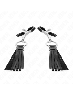 KINK PINZAS PARA PEZONES CON BORLAS DE POLIPIEL 6 CM