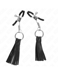 KINK PINZAS PARA PEZONES CON BORLAS DE POLIPIEL 6 CM 2