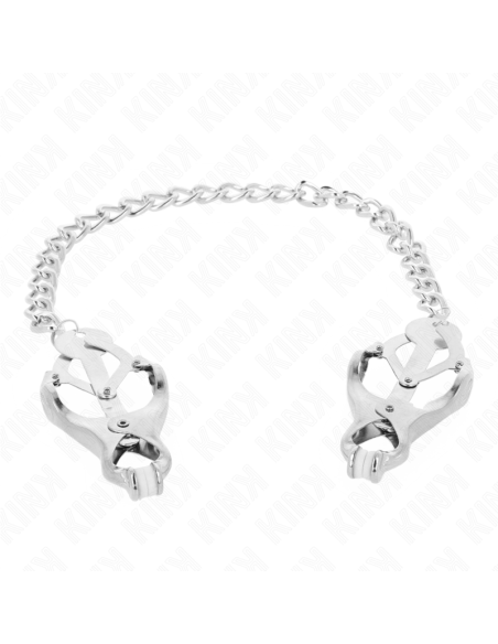 KINK PINZAS PARA PEZONES ESTILO JAPONAS CON CADENA PLATEADO 30 CM