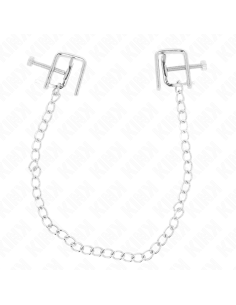 KINK PINZAS PARA PEZONES COMPRESORA TORNILLO DE BANCO CON CADENA 30 CM