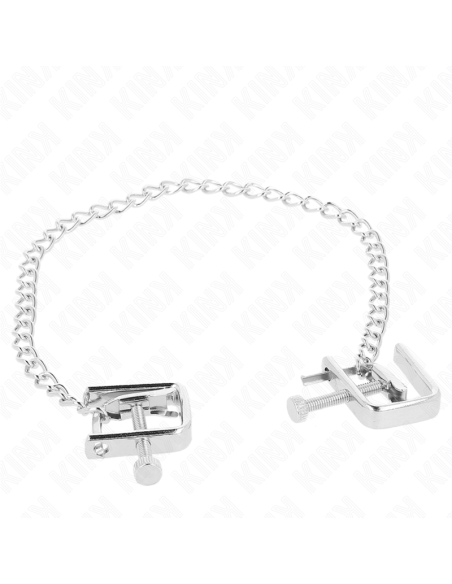 KINK PINZAS PARA PEZONES COMPRESORA TORNILLO DE BANCO CON CADENA 30 CM