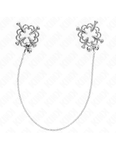 KINK PINZAS PARA PEZONES FLOR METALICA CON CADENA