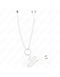 KINK PINZAS PARA PEZONES Y CLATORIS CON CADENA 30 CM MODELO 1