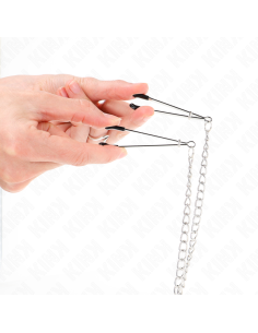 KINK PINZAS PARA PEZONES Y CLATORIS CON CADENA 30 CM MODELO 1 2