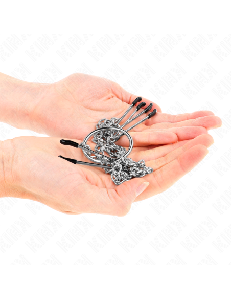 KINK PINZAS PARA PEZONES Y CLATORIS CON CADENA 30 CM MODELO 1