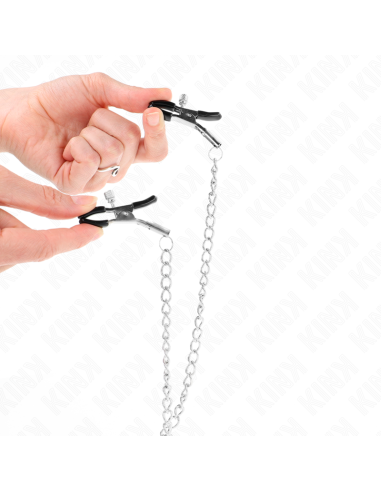 KINK PINZAS PARA PEZONES Y CLATORIS CON CADENA 30 CM MODELO 2