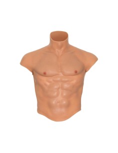 HIDDEN DESIRE ALTER EGO CAMISETA SILICONA TORSO MASCULINO CON ABDOMINALES NATURAL 2