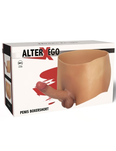 HIDDEN DESIRE ALTER EGO BAXER CON PENE 18 CM NATURAL TALLA L