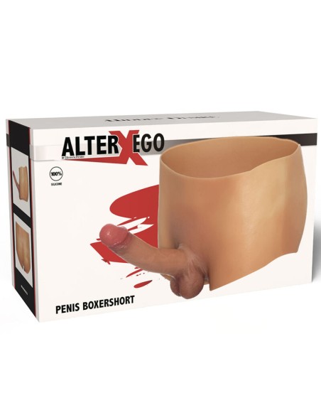 HIDDEN DESIRE ALTER EGO BAXER CON PENE 18 CM NATURAL TALLA L