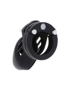 HIDDEN DESIRE EXTREME JAULA DE CASTIDAD SILICONA TALLA S NEGRO 2