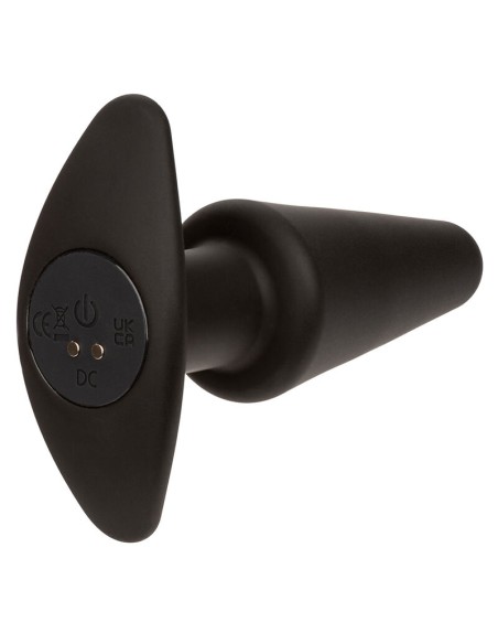 CALEXOTICS ROCK BOTTOM PLUG ANAL CANICO 10 VIBRACIONES SILICONA NEGRO