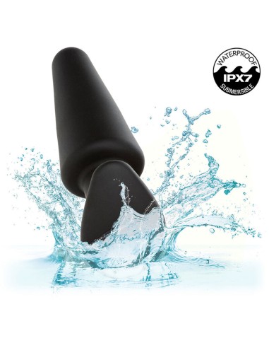 CALEXOTICS ROCK BOTTOM PLUG ANAL CANICO 10 VIBRACIONES SILICONA NEGRO