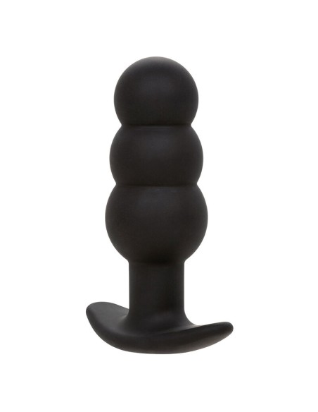 CALEXOTICS ROCK BOTTOM PLUG ANAL CON CUENTAS 10 VIBRACIONES SILICONA NEGRO