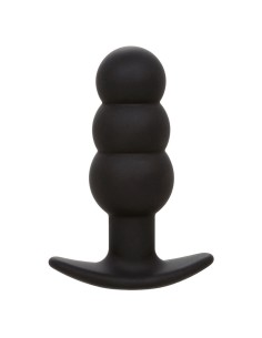 CALEXOTICS ROCK BOTTOM PLUG ANAL CON CUENTAS 10 VIBRACIONES SILICONA NEGRO