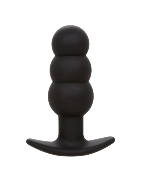 CALEXOTICS ROCK BOTTOM PLUG ANAL CON CUENTAS 10 VIBRACIONES SILICONA NEGRO