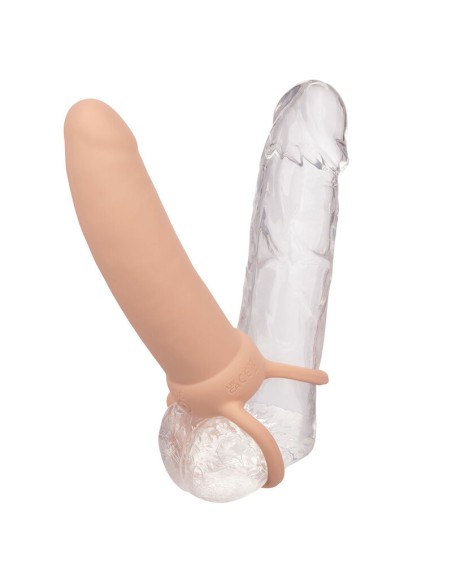 CALEXOTICS MAXX DOBLE PENETRADOR GRUESO 10 VIBRACIONES NATURAL