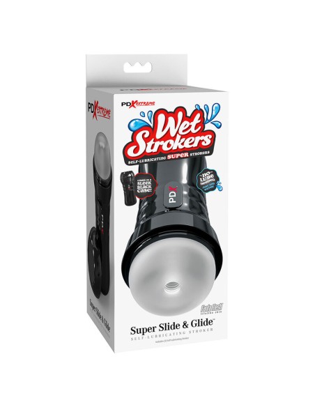PDX EXTREME SLIDE GLIDE MASTURBADOR AUTOLUBRICANTE TRANSPARENTE