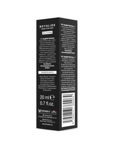 INTIMATELINE BOYGLIDE ANAL RELAJANTE ANAL SPRAY 20 ML