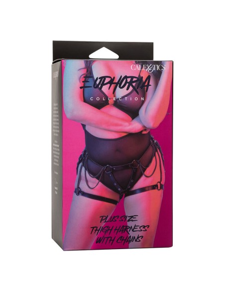 CALEXOTICS EUPHORIA ARNAS DE MUSLO CON CADENAS PREMIUM TALLA PLUS