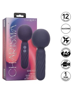 CALEXOTICS CHARISMA SEDUCTION MASAJEADOR 12 FUNCIONES 1775 CM X 625 CM MORADO 2