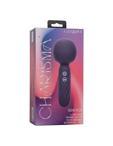 CALEXOTICS CHARISMA SEDUCTION MASAJEADOR 12 FUNCIONES 1775 CM X 625 CM MORADO