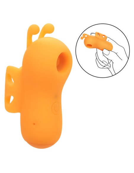 CALEXOTICS NEON VIBES THE BUZZING VIBE ESTIMULADOR DE DEDO 10 VIBRACIONES NARANJA