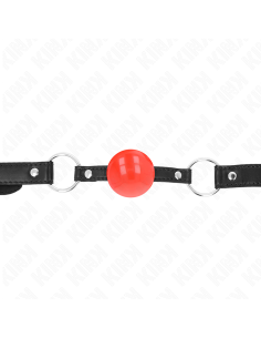 KINK MORDAZA DE BOLA 4 CM TPE ROJO 60 x 2 CM