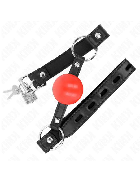 KINK MORDAZA DE BOLA 4 CM TPE ROJO 60 x 2 CM