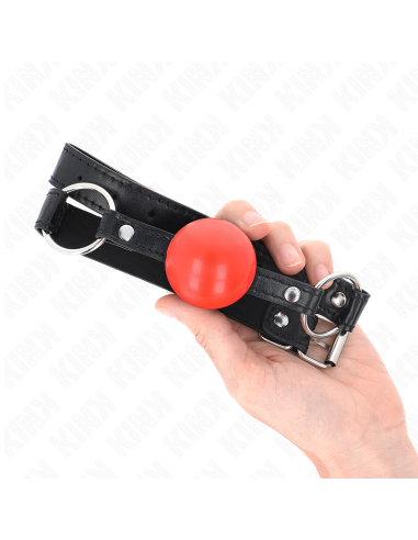 KINK MORDAZA DE BOLA 4 CM TPE ROJO 60 x 2 CM