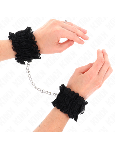KINK MUAEQUERAS ELASTICAS DE ENCAJE NEGRO