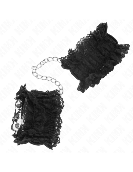 KINK MUAEQUERAS ELASTICAS DE ENCAJE NEGRO