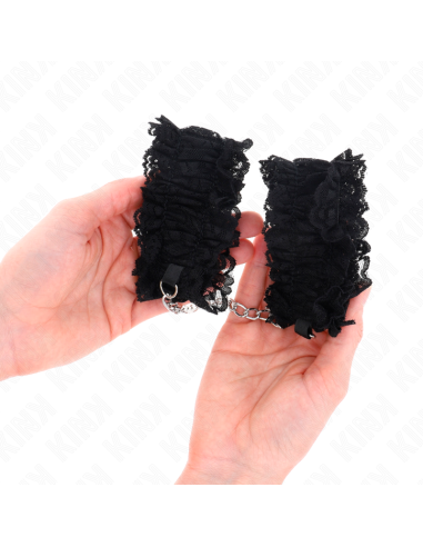 KINK MUAEQUERAS ELASTICAS DE ENCAJE NEGRO